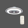 Trichromatic Dimming LED Ceiling Fan Light with Remote