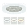 Remote Controlled LED Fan Ceiling Light Trichromatic Dimming