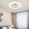 Remote Controlled LED Ceiling Fan Trichromatic Dimming Light