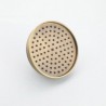 3 Hole 2 Handle Antique Brushed Finish Brass Bathroom Shower Faucet with Handheld Shower Carved Base