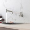 Foldable Wall Mounted Kitchen Sink Faucet Pot Filler Cold Tap