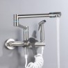 Creative Swivel Wall Mounted Kitchen Sink Tap with Bidet Sprayer Foldable Kitchen Faucet