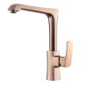 Solid Brass Single Hole Kitchen Sink Faucet with 360 Swivel