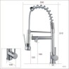 Modern Sprayer Kitchen Faucet with Brushed Single Handle