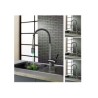 LED Lighted Kitchen Faucet with Swivel Spout in Chrome