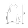 Kitchen Sink Faucet with Single Handle and Pull Out Sprayer