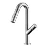 Stainless Steel Kitchen Sink Faucets with Single Handle High Arc Pull Out