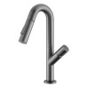 Stainless Steel Kitchen Sink Faucets with Single Handle High Arc Pull Out