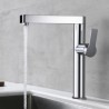 Smart LED Digital Kitchen Faucet Brass Chrome Plated Temperature Display