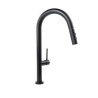 Brushed Nickel Stainless Steel Pull Down Head Kitchen Faucet with Single Handle