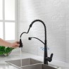 Commercial Solid Brass Single Handle Pull Down Sprayer Kitchen Faucet