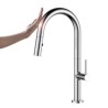 Pull Out Kitchen Faucet Black/White High Curved Kitchen Tap