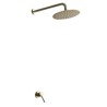 Optional Brushed Gold / Chrome / Black Concealed Rain Head Mixer Shower System