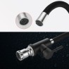 Modern Omni-directional Kitchen Faucet in Black Rubber