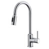 Pull-Out Kitchen Faucet Chrome Rotatable Spray Head Water Faucet