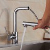 Modern Kitchen Faucet with Pull Out Sprayer Round Chrome Kitchen Mixer Tap