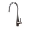 Brushed Brass Kitchen Tap Single Hole Single Handle Pull Out Kitchen Sink Faucet