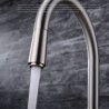 Brushed Brass Kitchen Tap Single Hole Single Handle Pull Out Kitchen Sink Faucet