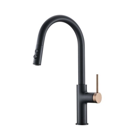 Pull-Out Kitchen Mixer Tap Brass Kitchen Faucet