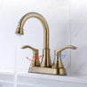 Swan Neck Bathroom Sink Faucet Brushed Gold/ORB Optional Stainless Steel Centerset Basin Tap