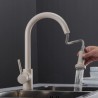 Oatmeal Kitchen Sink Tap with Flexible Pull-Out Kitchen Faucet