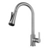 Stainless Steel Single Handle High Arc Pull Out Kitchen Faucet