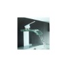 Bathroom Sink Faucet with Glass Waterfall and Single Hole Mixer Tap