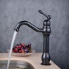 ORB Oil-rubbed Bronze Basin Mixer Tap Black Single Bathroom Sink Faucet (Tall)