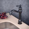 ORB Oil-rubbed Bronze Basin Mixer Tap Black Single Bathroom Sink Faucet (Tall)