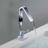 Modern Chrome Bathroom Sink Faucet with High Twisted Faucet