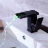 Oil Rubbed Bronze Black LED Basin Faucet Waterfall Bathroom Sink Tap