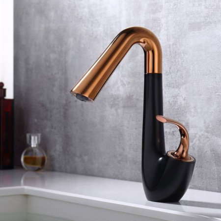 Optional Swan Brass Basin Faucet Single Lever Countertop Tap 4 Colors