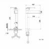 Black Rotatable Single Lever Mixer Faucet Brass Basin Mixer Tap