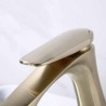 Brushed gold/chrome modern brass basin mixer tap single lever countertop faucet