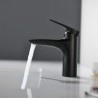 Chrome/Black/Brushed Gold/Gun Grey Optional Modern Brass Basin Faucet Single Handle Countertop Tap (Short)