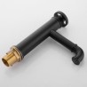 Industrial Style Brass Black Basin Mixer Tap Countertop Faucet