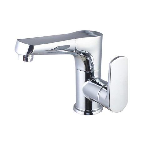Chrome/Black Lift Pull-Out Basin Faucet Brass Countertop Mixer Tap (Short)