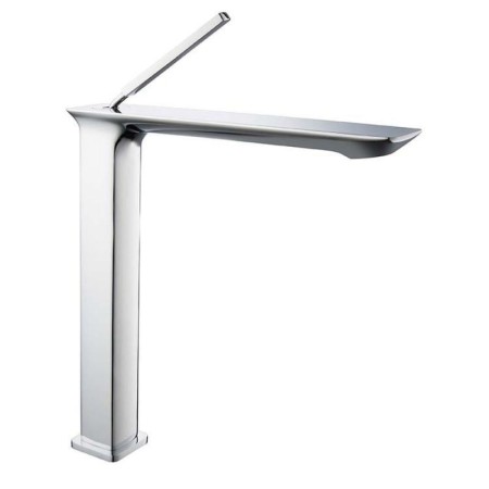 Modern Minimalist Countertop Faucet with Brass Single Lever (Tall)