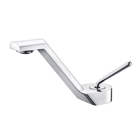Countertop Faucet with Brass Basin Mixer Tap and Splash-Proof Single Lever Design
