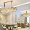 Oval Glass Pendant Light Living Room Kitchen Modern Plum Blossom Glass Ceiling Light