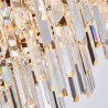 Circular Glass Chandelier Nordic Stainless Steel Pendant Light Bedroom Living Room