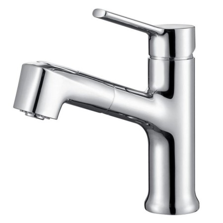 Single Lever Bathroom Faucet with Pull-Out Basin Mixer