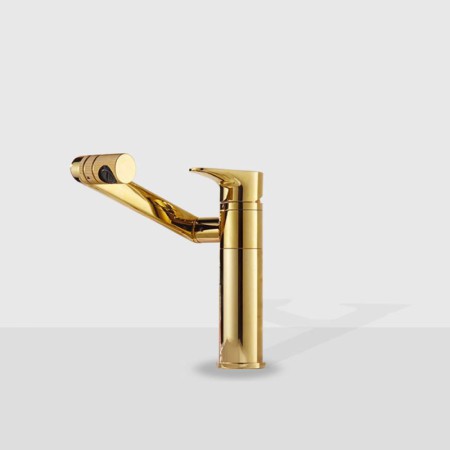 Modern Golden Sink Tap with Swivel Basin Faucet