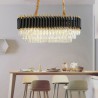 Decorative Ceiling Lamp for Living Room Hotel Modern Oval Glass Pendant Light