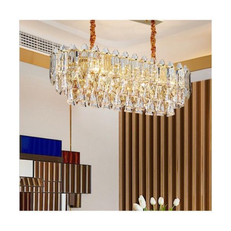 Oval Shaped Decorative Ceiling Light Nordic Style Glass Pendant Light Living Room Bedroom