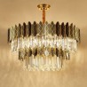 Double Layer Circular Glass Chandelier Living Room Study Nordic Style Glass Pendant Light