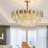 Bedroom Living Room Nordic Modern Glass Pendant Light Circular Chandelier