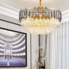 Living Room Study Modern Simple Circular Chandelier Glass Pendant Light