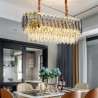 Living Room Dining Room Modern Minimalist Oval Chandelier Glass Pendant Light