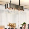 Living Room Dining Room Modern Minimalist Oval Chandelier Glass Pendant Light